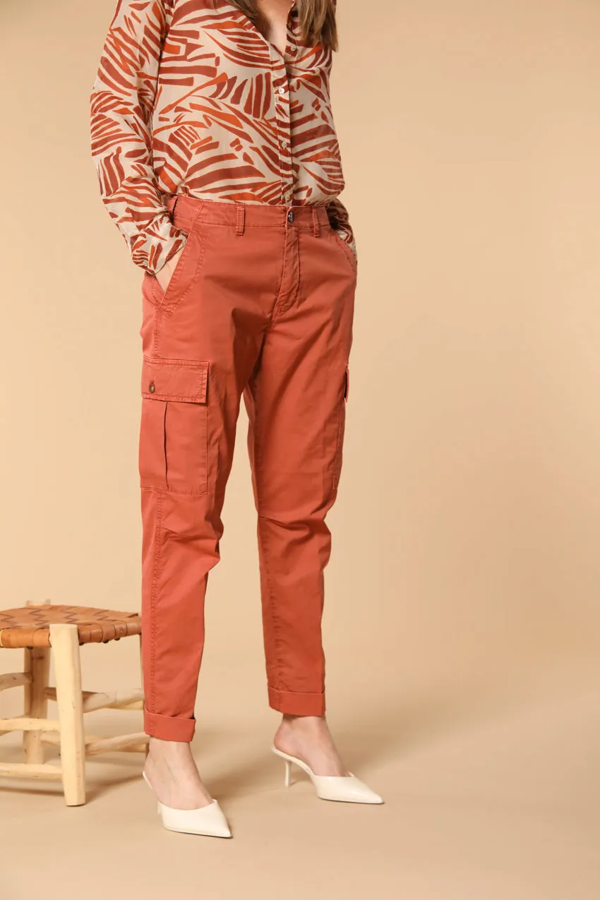 Judy Archivio women's cargo pants stretch cotton twill relaxed fit sold by Mason's