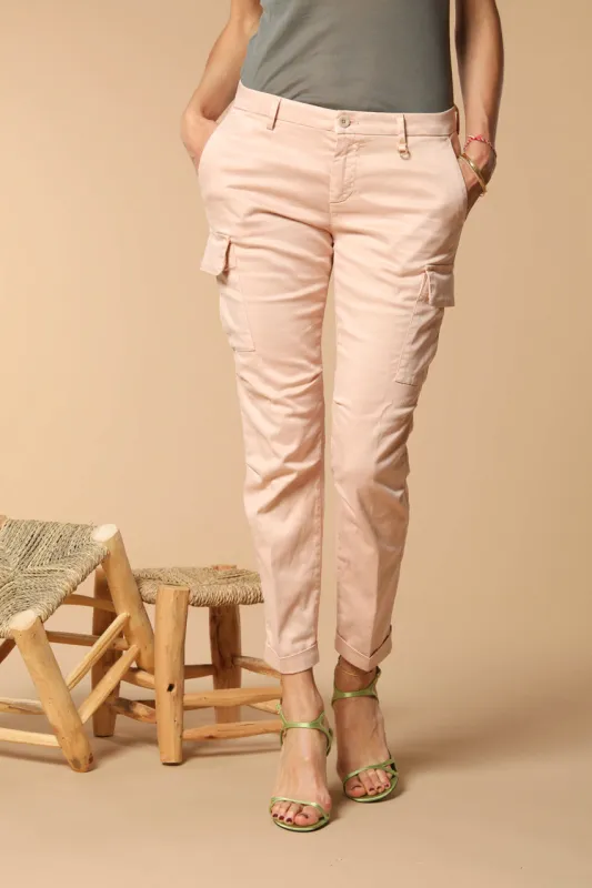 Chile City women's cargo pants in gabardine slim fit sold by Mason's