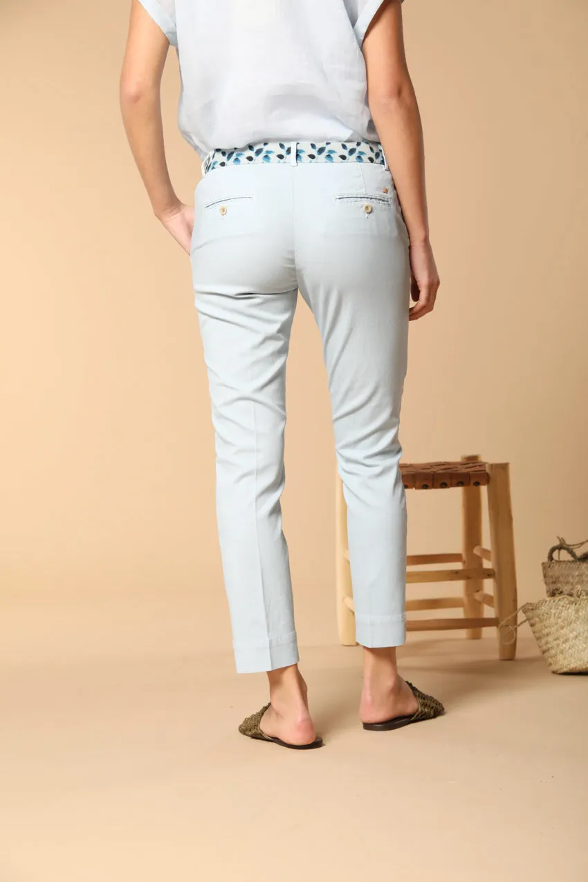 Jaqueline Capri women's chino pants in cotton and tencel piqué slim fit sold by Mason's product image thumbnail 4
