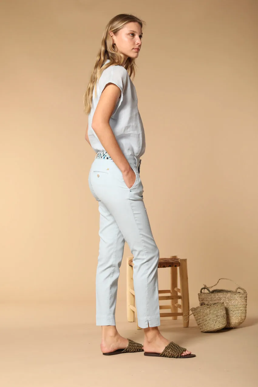 Jaqueline Capri women's chino pants in cotton and tencel piqué slim fit sold by Mason's product image thumbnail 3