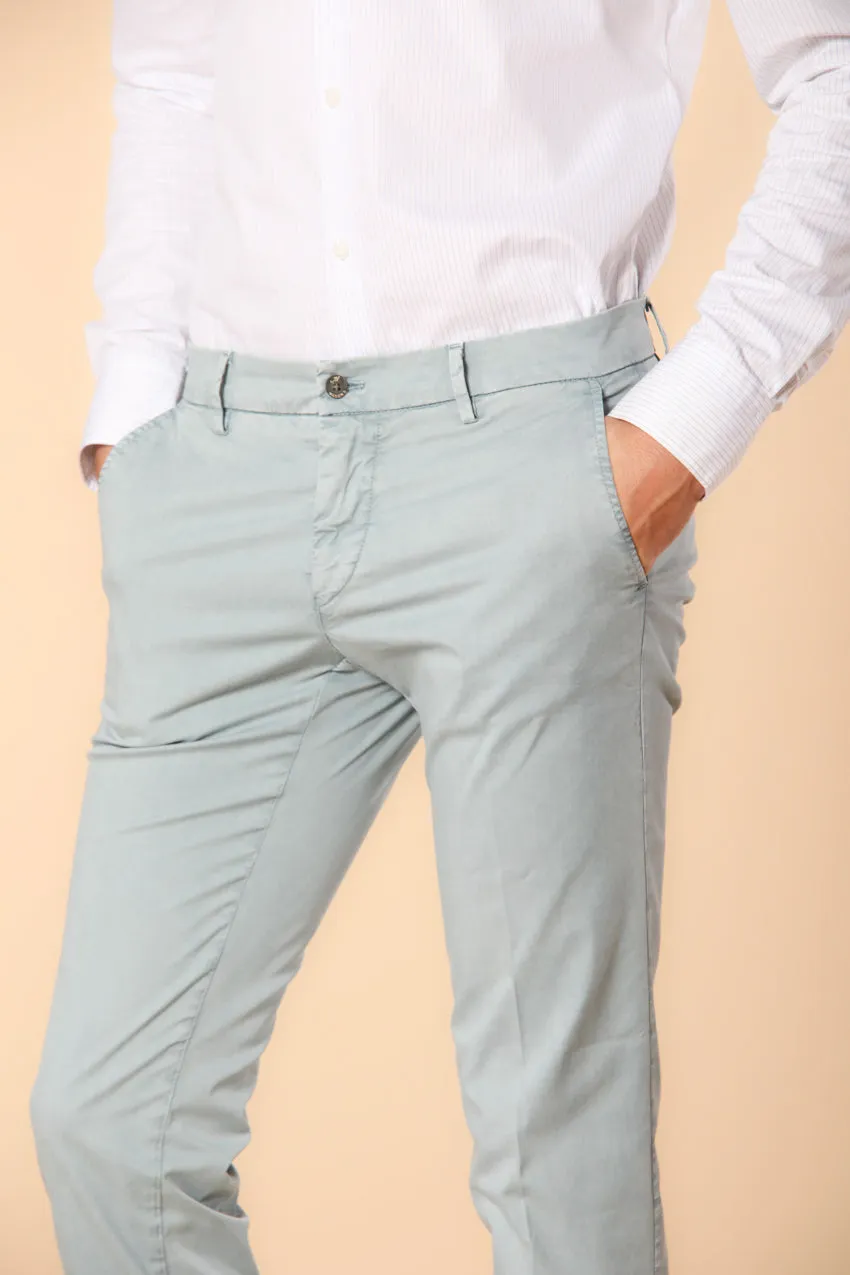 Milano Essential men's chino pants in pima cotton stretch twill extra slim fit sold by Mason's product image thumbnail 3
