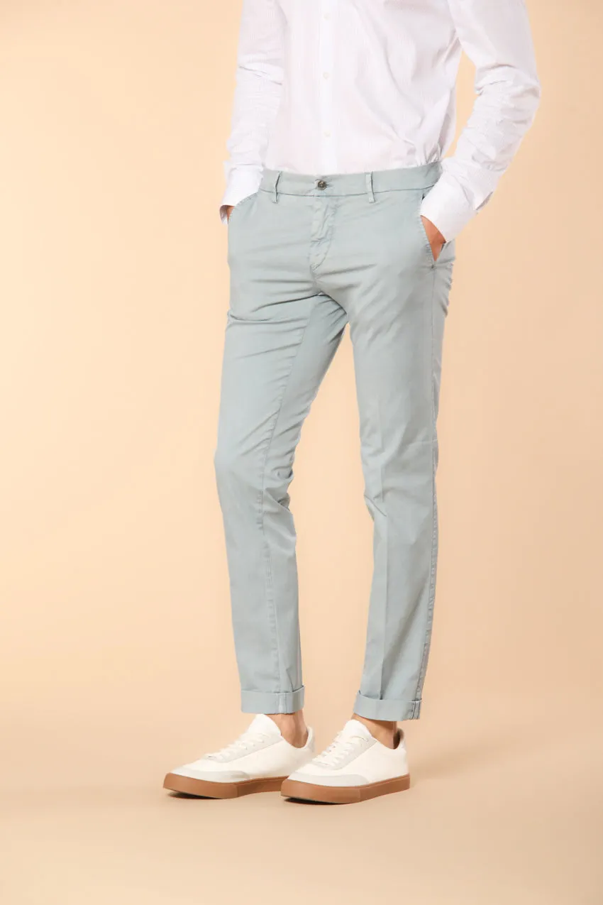 Milano Essential men's chino pants in pima cotton stretch twill extra slim fit sold by Mason's