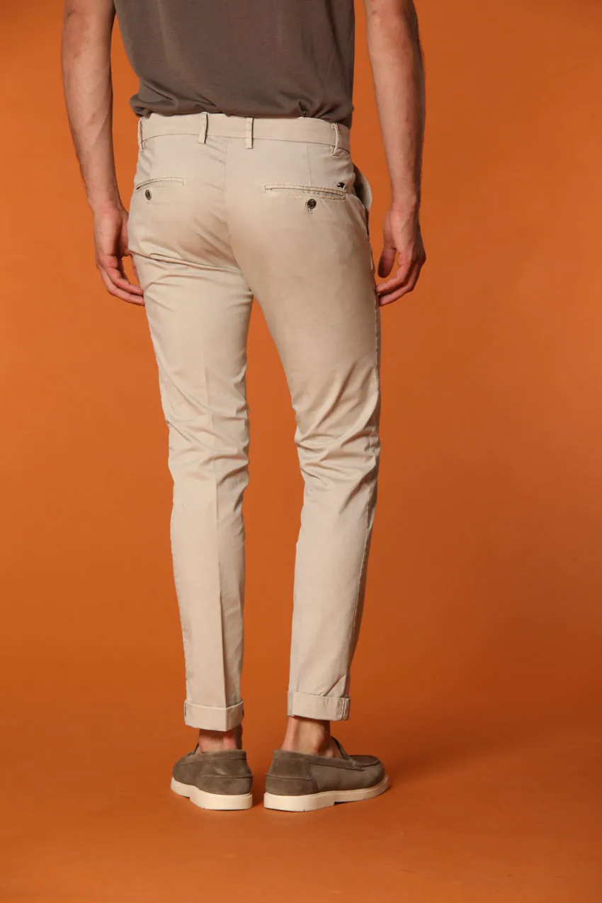 Milano Essential men's chino pants in pima cotton stretch twill extra slim fit sold by Mason's product image thumbnail 4