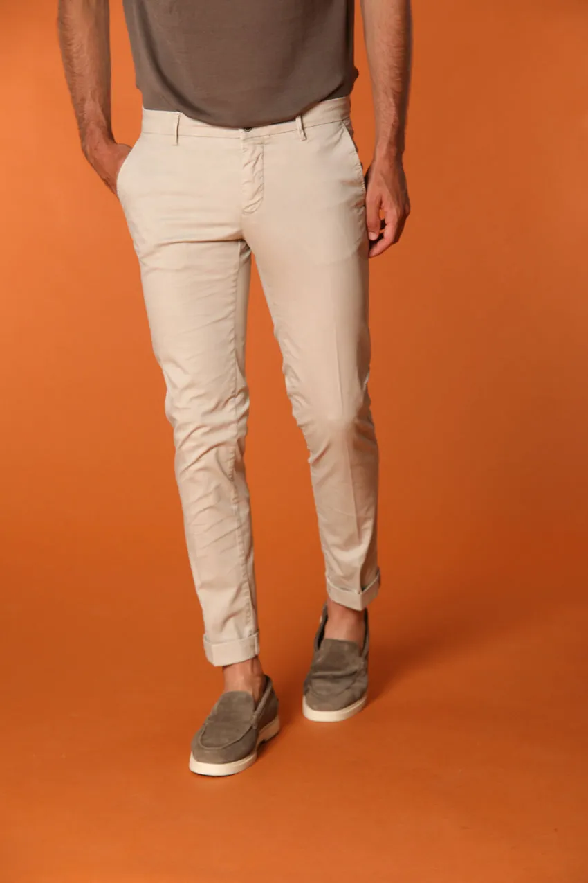 Milano Essential men's chino pants in pima cotton stretch twill extra slim fit sold by Mason's