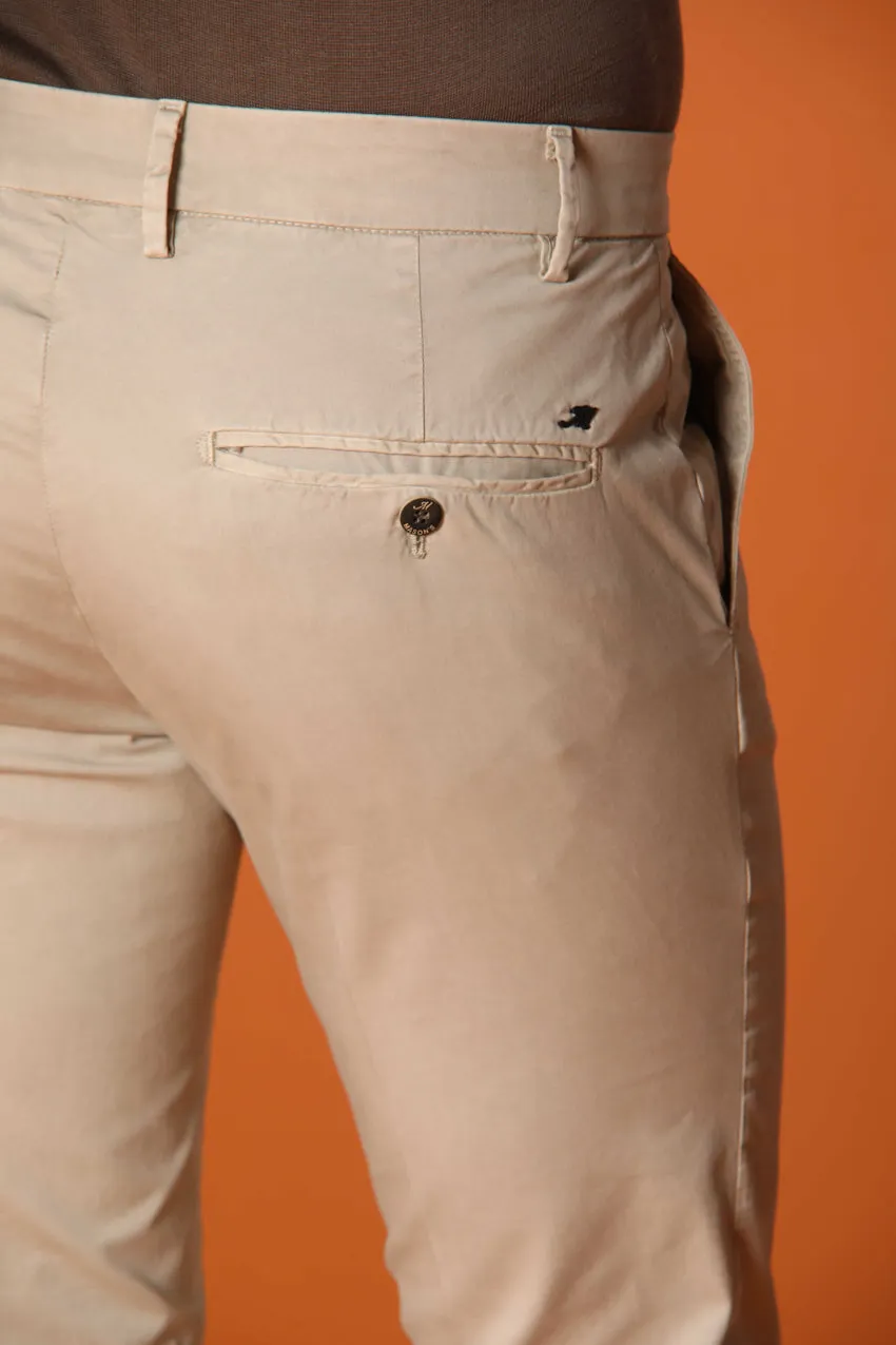 Milano Essential men's chino pants in pima cotton stretch twill extra slim fit sold by Mason's product image thumbnail 2