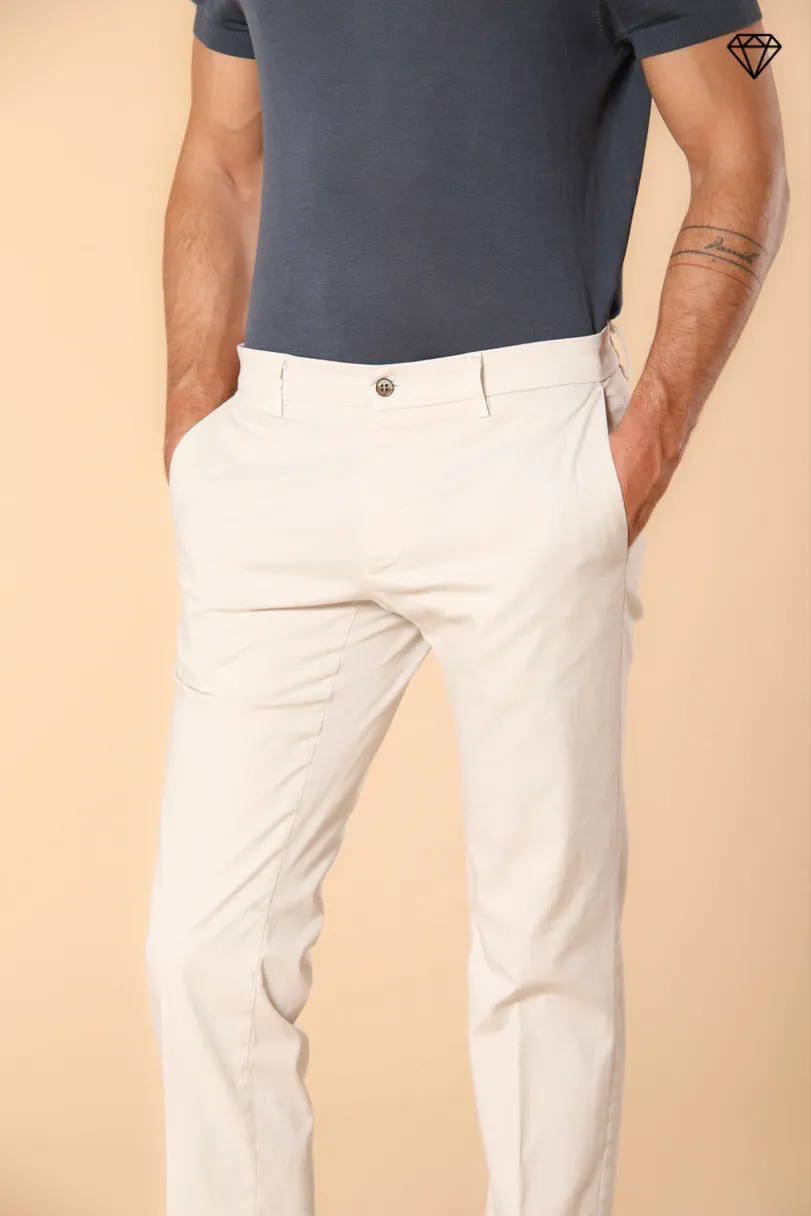New York men's chino pants in stretch satin regular fit ① sold by Mason's product image thumbnail 3