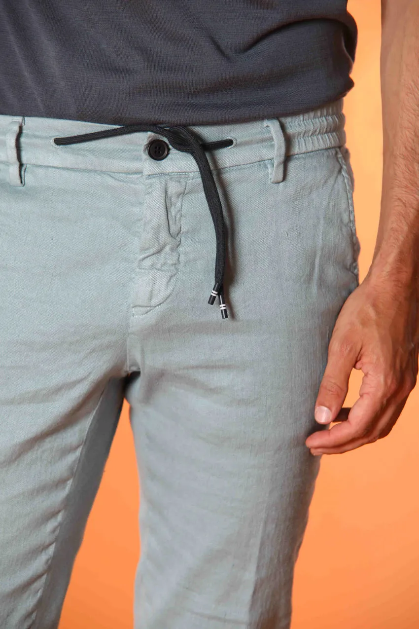 Milano Jogger men's pants in linen and cotton twill extra slim fit sold by Mason's product image thumbnail 3