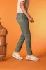 Milano Jogger men's pants in linen and cotton twill extra slim fit sold by Mason's