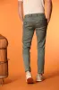 Milano Jogger men's pants in linen and cotton twill extra slim fit sold by Mason's