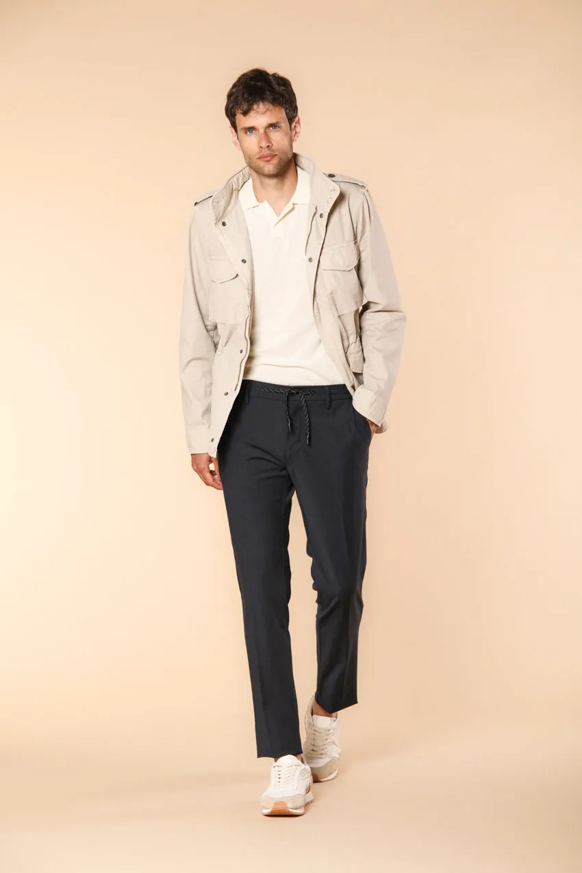 Milano Jogger men's jogger chino pants in travel wool extra slim fit sold by Mason's product image thumbnail 5