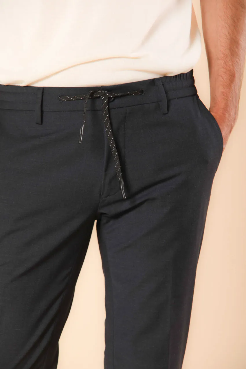 Milano Jogger men's jogger chino pants in travel wool extra slim fit sold by Mason's product image thumbnail 2