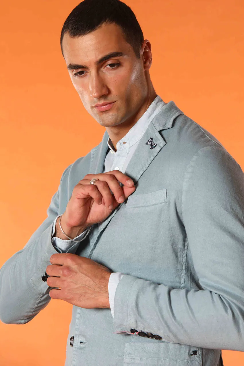 Da Vinci Summer Men's blazer in linen and cotton twill sold by Mason's product image thumbnail 3