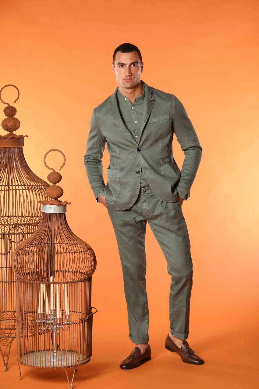 Da Vinci Summer men's blazer in linen and cotton twill sold by Mason's product image thumbnail 5