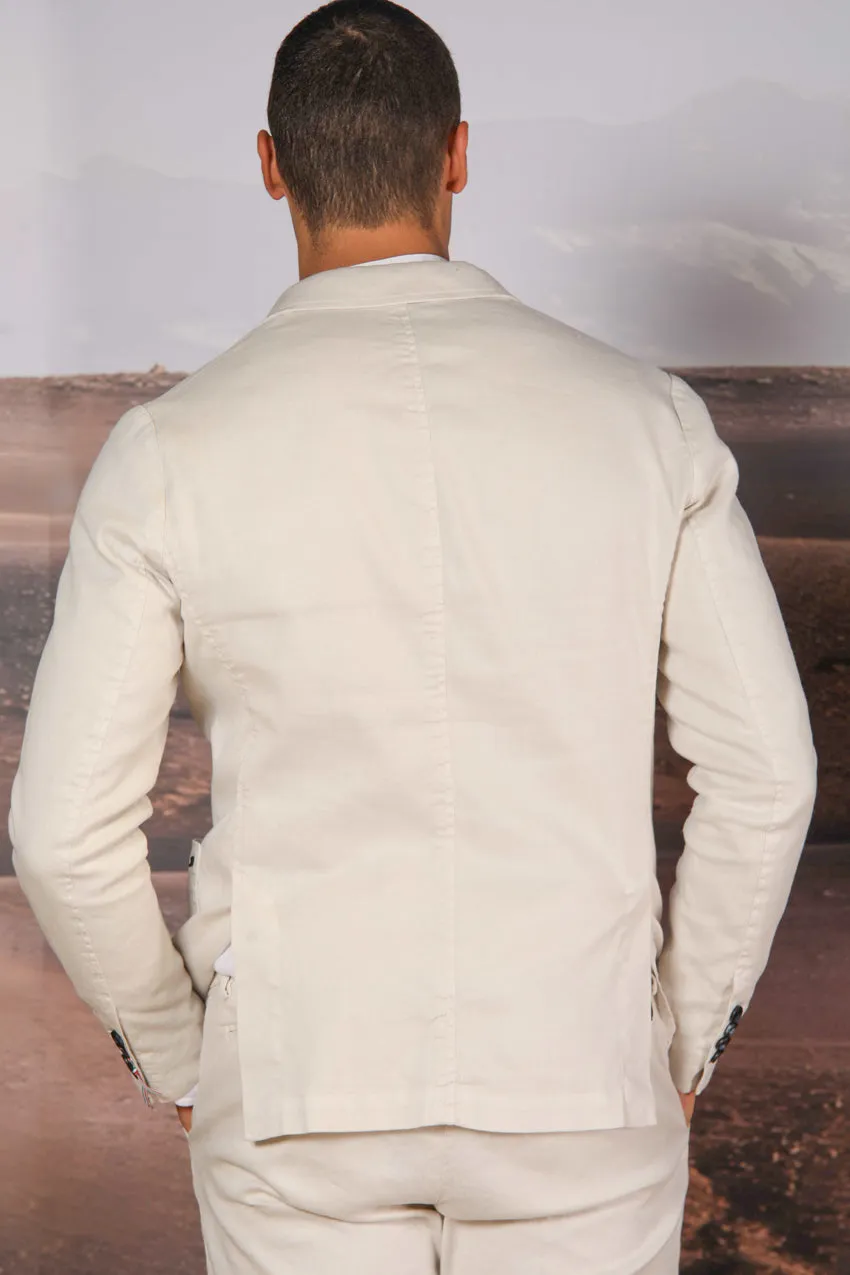 Da Vinci Summer Men's blazer in linen and cotton twill sold by Mason's product image thumbnail 4