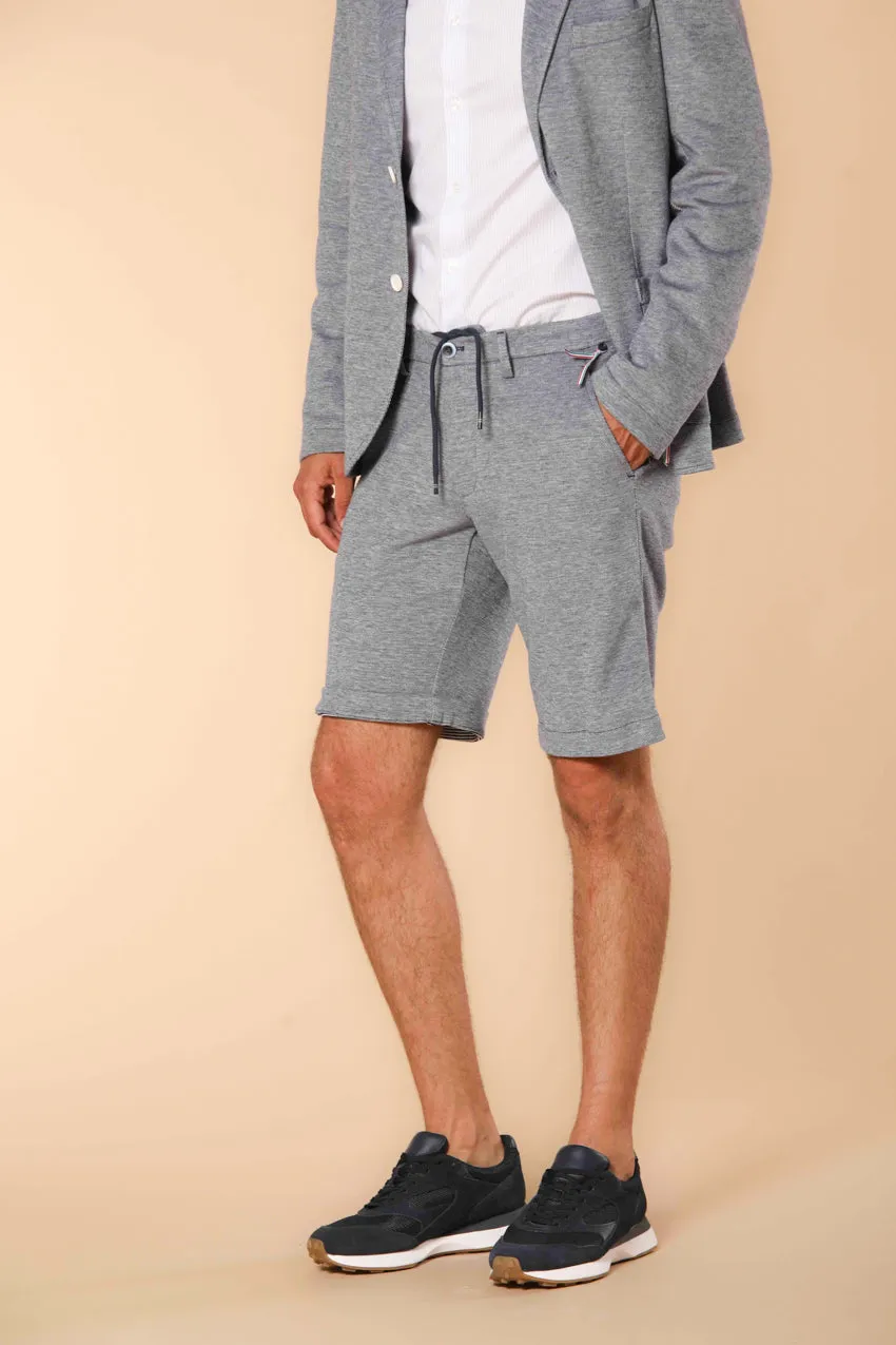 Torino Jog men's chino jogger bermuda shorts in double-faced cotton piqué, slim fit sold by Mason's product image thumbnail 4