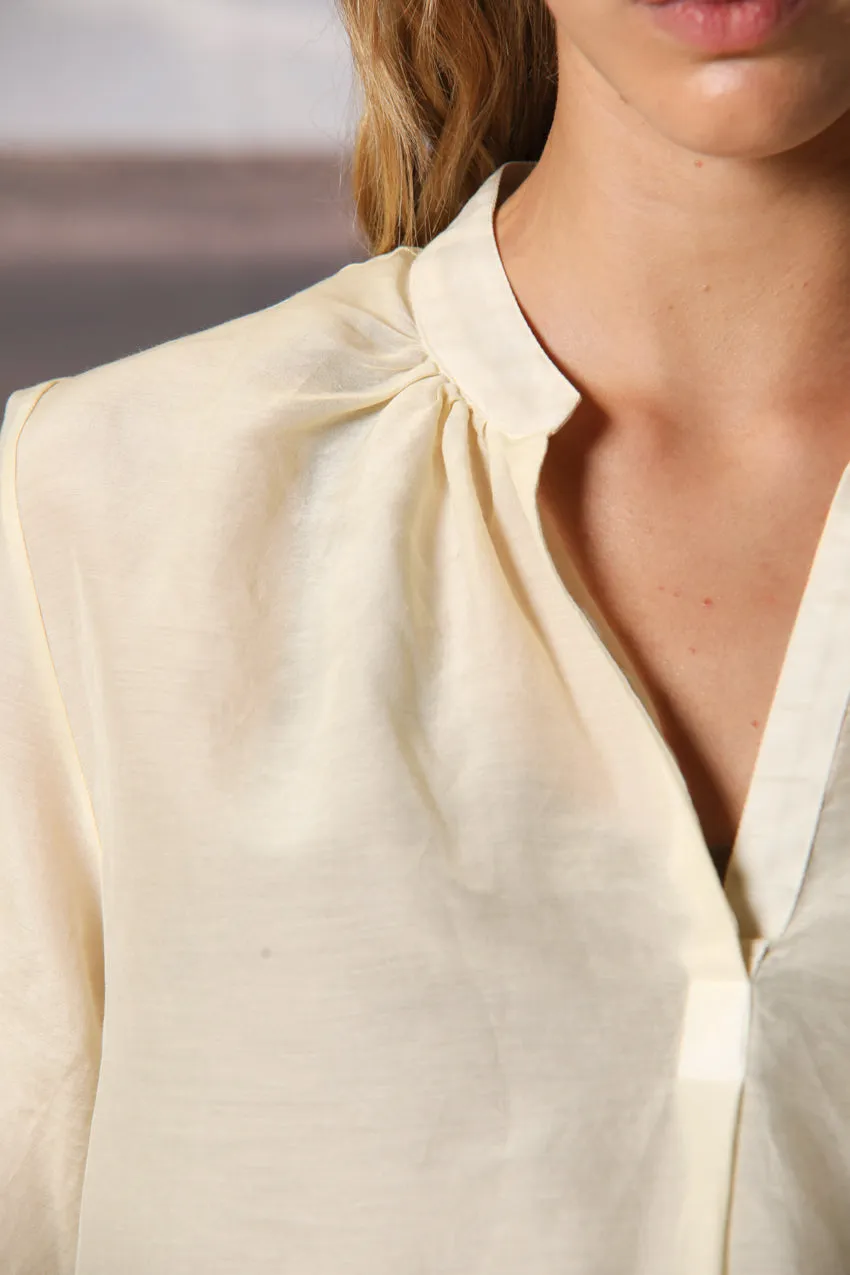 Adele women's long-sleeve shirt in muslin cotton-silk blend sold by Mason's product image thumbnail 2