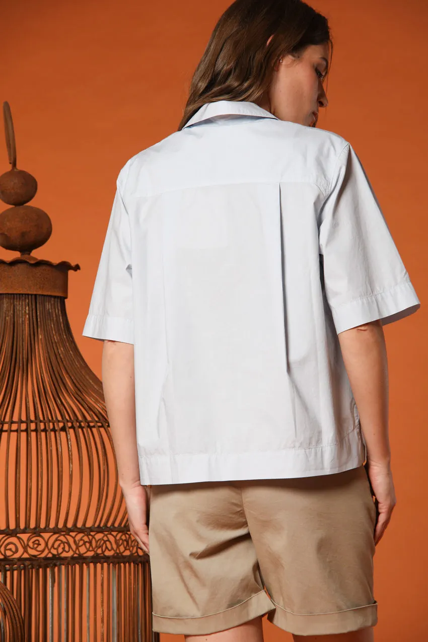 Florida women's short-sleeve shirt in poplin sold by Mason's product image thumbnail 3