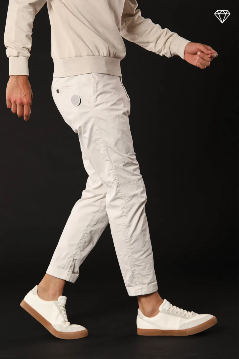 John Coolkhinos men's chino pants in stretch satin logo edition carrot fit ① sold by Mason's product image thumbnail 4