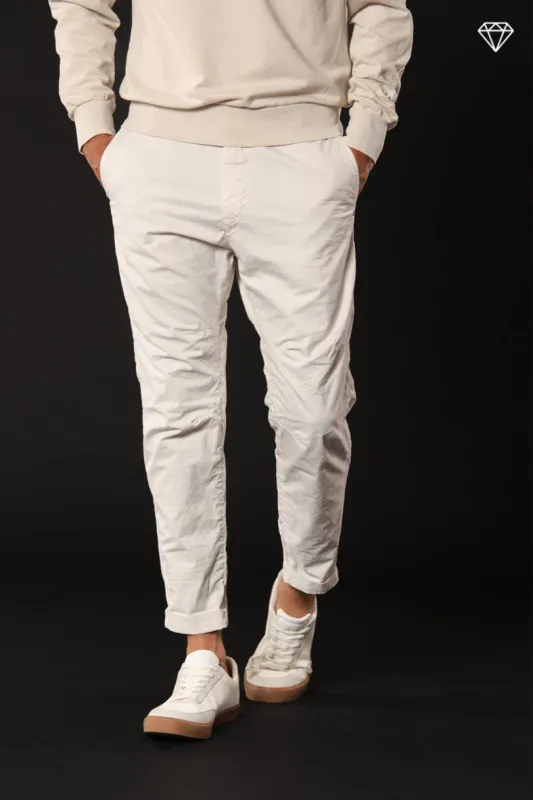 John Coolkhinos men's chino pants in stretch satin logo edition carrot fit ① sold by Mason's