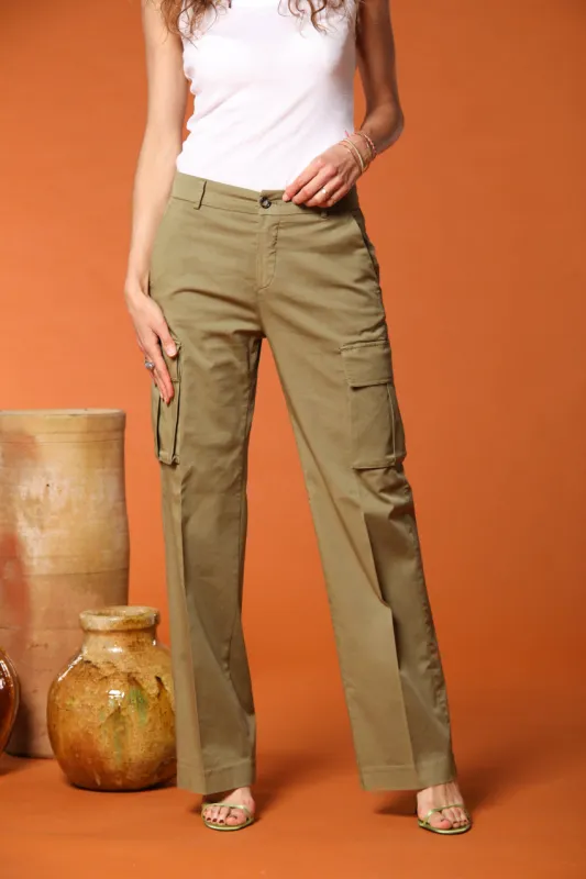 Victoria Cargo Pants women's in modal Straight Fit sold by Mason's