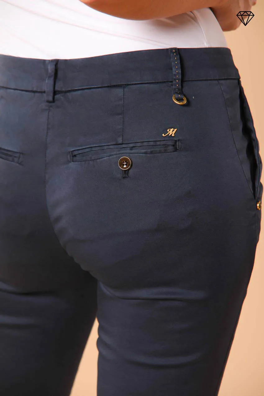 New York Slim women's chino trousers in stretch satin slim fit ① sold by Mason's product image thumbnail 2