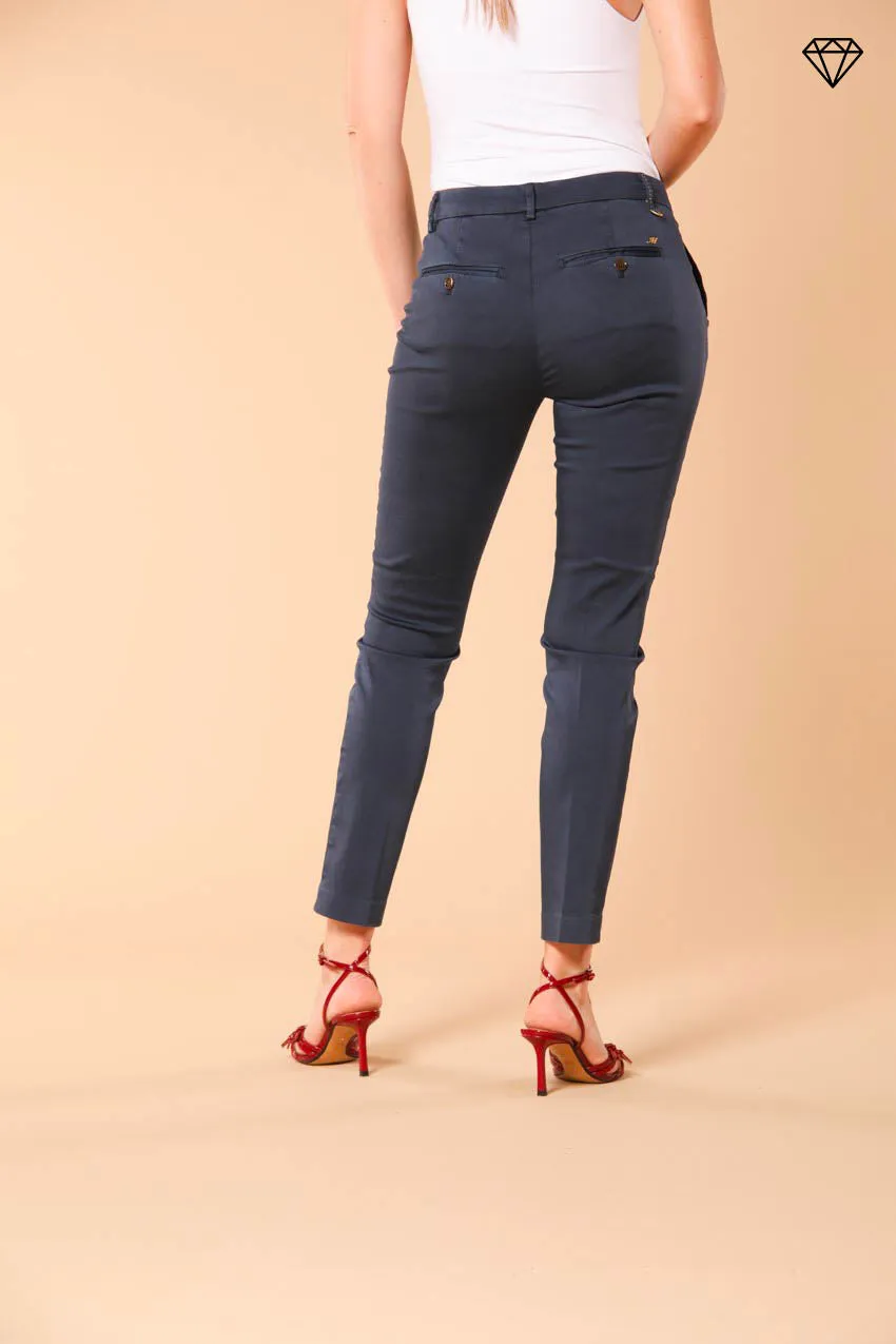 New York Slim women's chino trousers in stretch satin slim fit ① sold by Mason's product image thumbnail 5