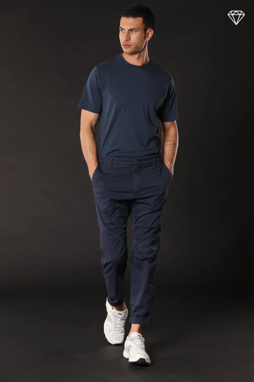 John Coolkhinos men's chino pants in stretch satin logo edition carrot fit ① sold by Mason's