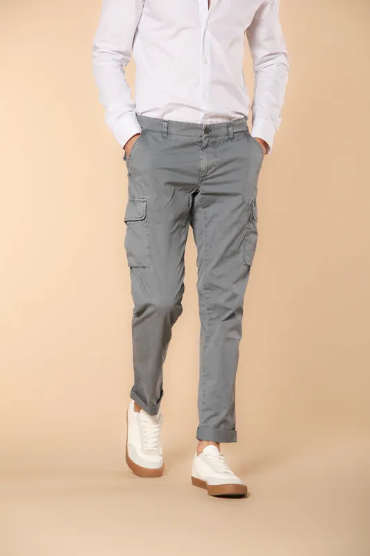 Chile Men's cargo pants in lightweight pima cotton twill special washing  Extra-Slim Fit sold by Mason's