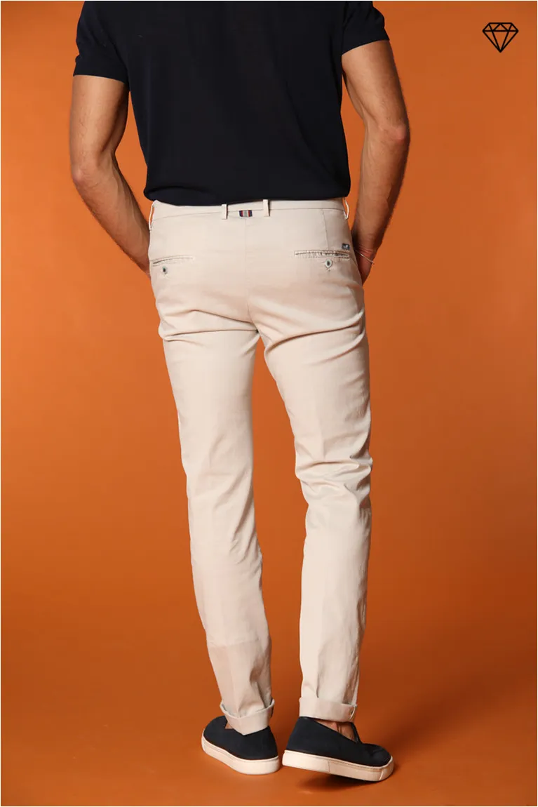 Torino men's chino pants in fine cotton and lyocell tricot slim fit ① sold by Mason's product image thumbnail 3