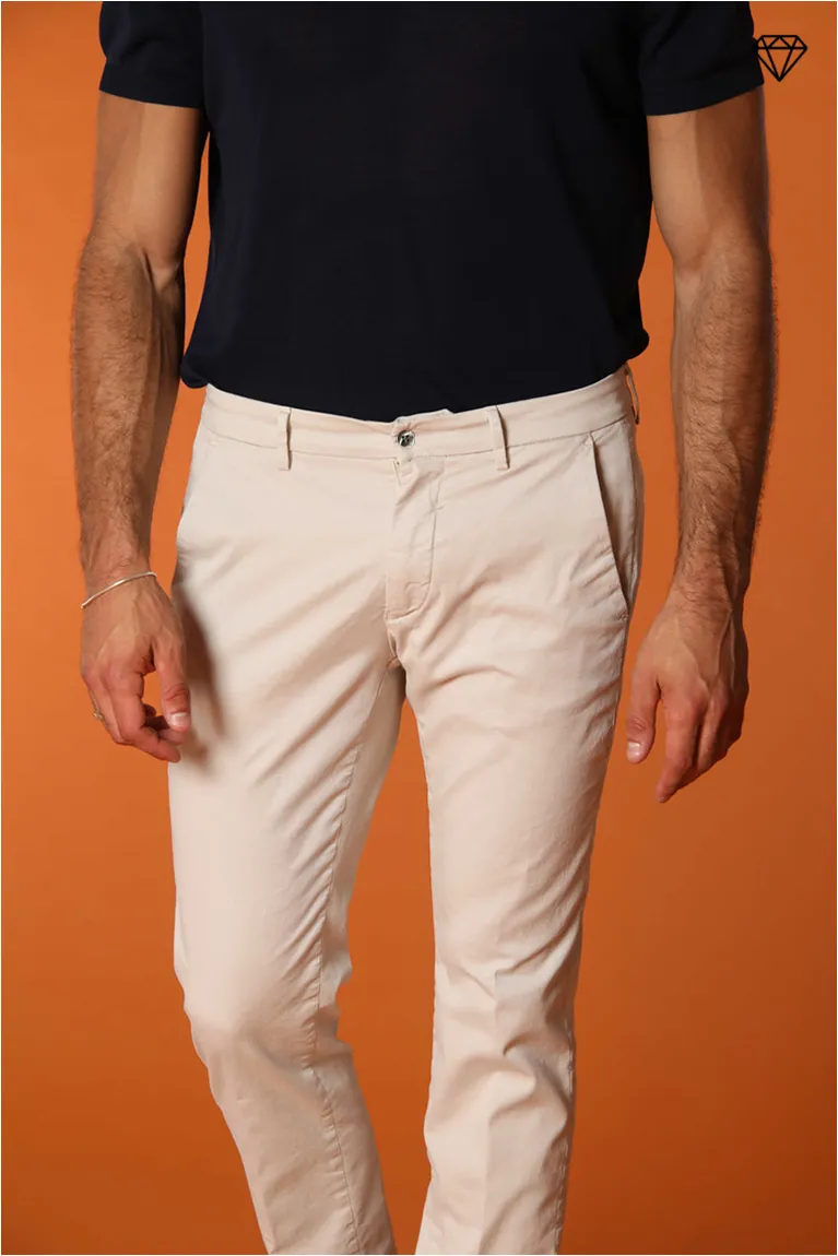 Torino men's chino pants in fine cotton and lyocell tricot slim fit ① sold by Mason's product image thumbnail 4