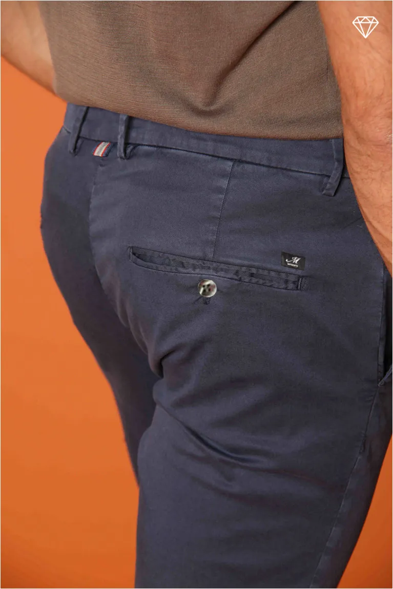 Torino men's chino pants in fine cotton and lyocell tricot slim fit ① sold by Mason's product image thumbnail 2