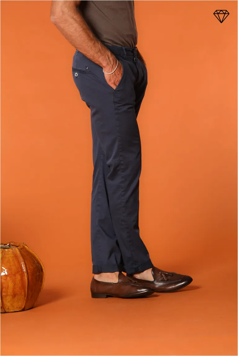 Torino men's chino pants in fine cotton and lyocell tricot slim fit ① sold by Mason's product image thumbnail 3