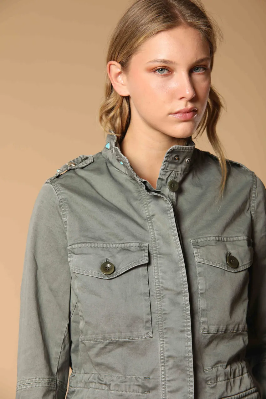 Eva women's field jacket in twill with studs sold by Mason's product image thumbnail 2