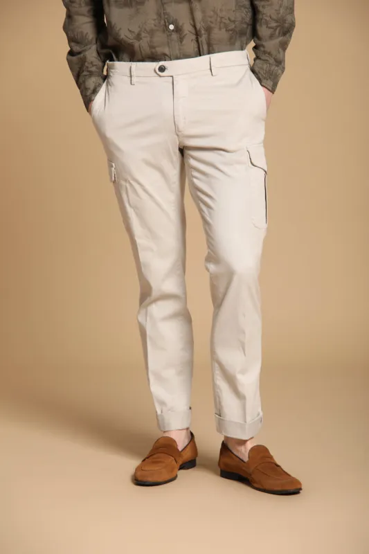 New York Cargo men's cargo pants in cotton and lyocell twill regular fit sold by Mason's
