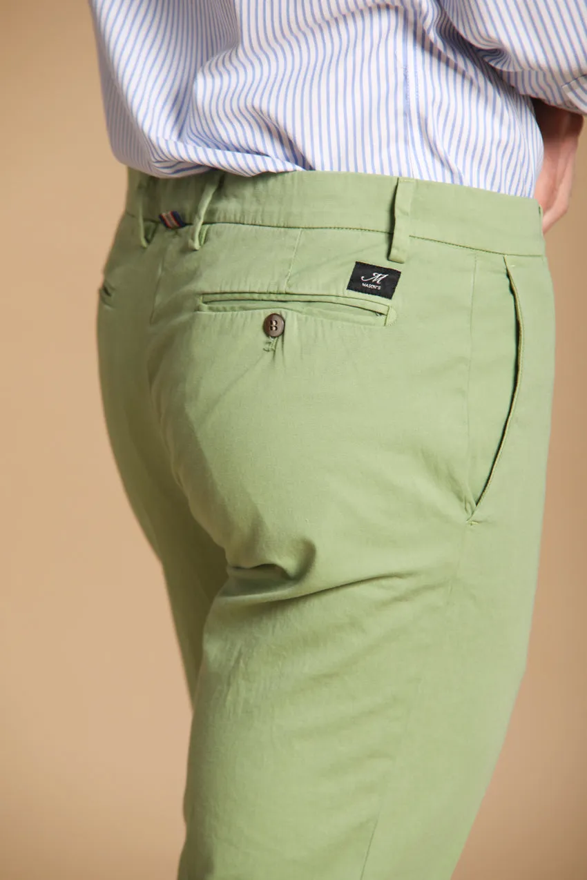 New York men's chino pants in stretch satin regular fit ① sold by Mason's product image thumbnail 2