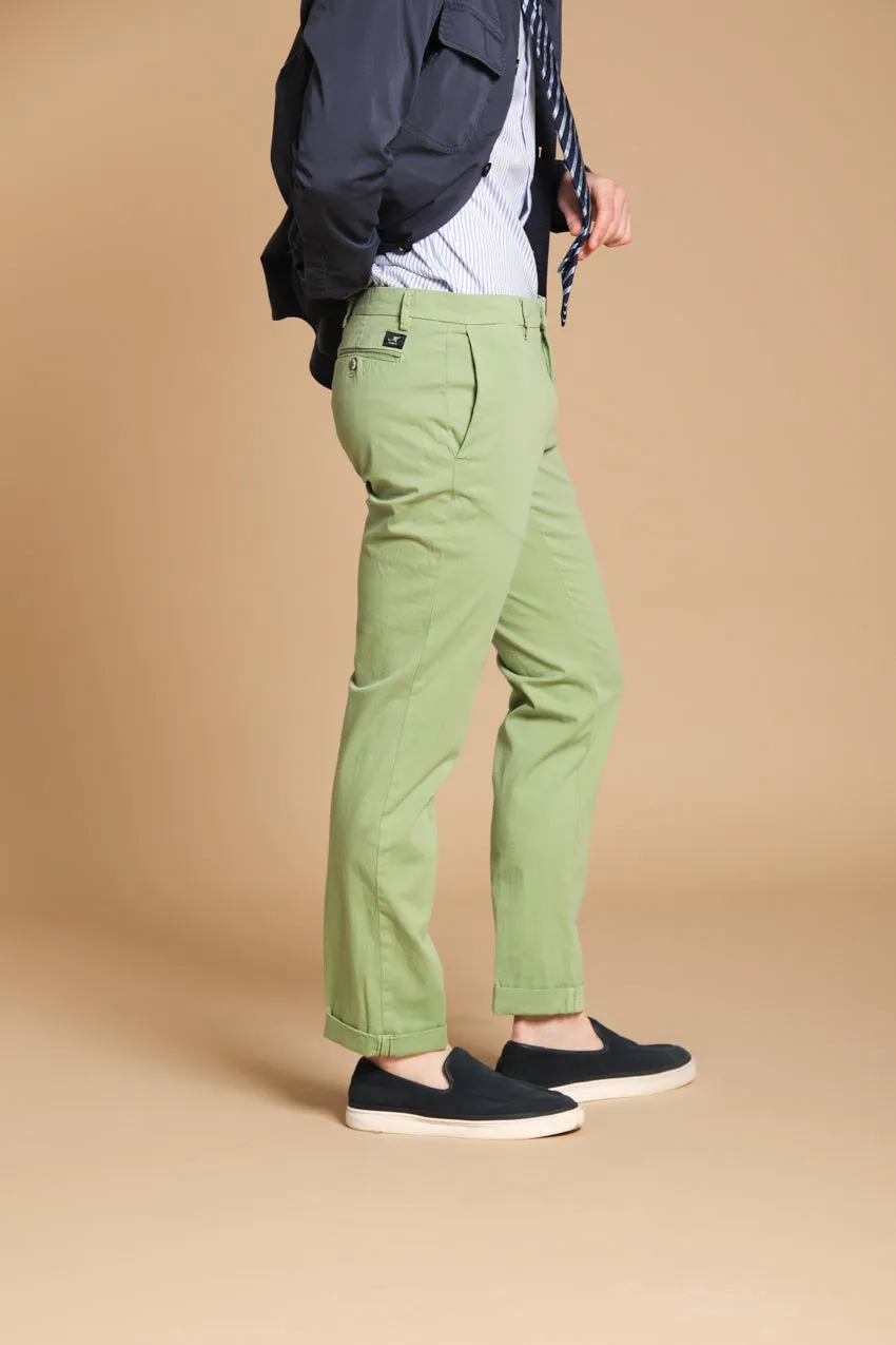 New York men's chino pants in stretch satin regular fit ① sold by Mason's product image thumbnail 3