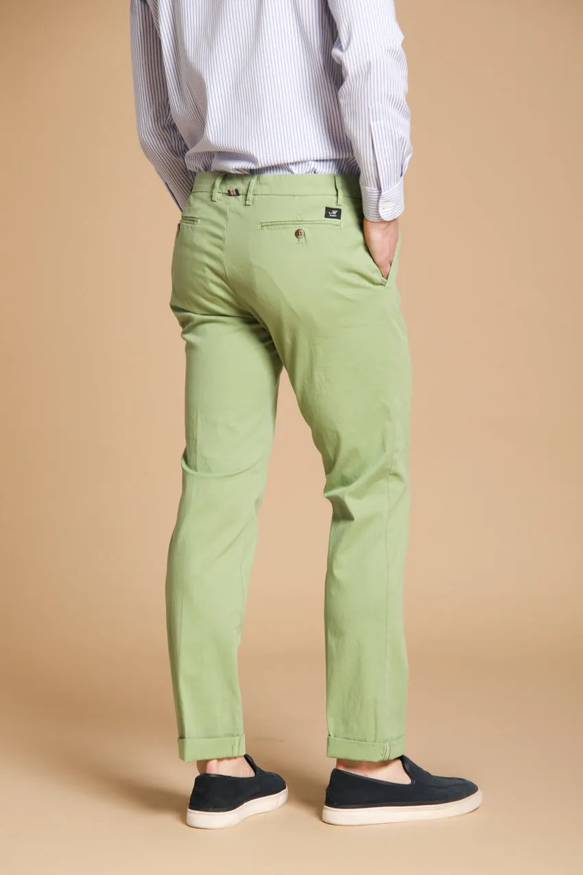 New York men's chino pants in stretch satin regular fit ① sold by Mason's product image thumbnail 4