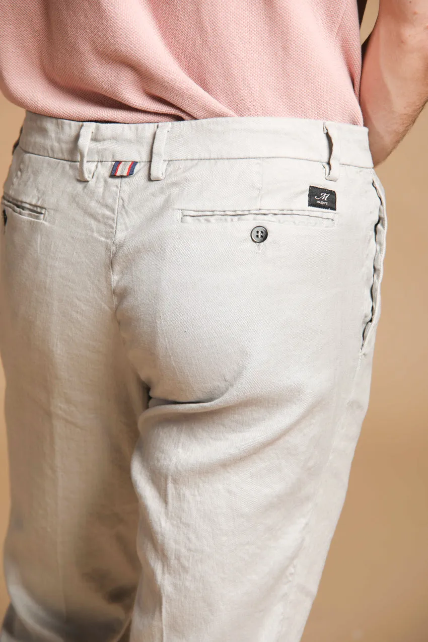 New York men's chino pants in linen and cotton twill regular fit sold by Mason's product image thumbnail 2