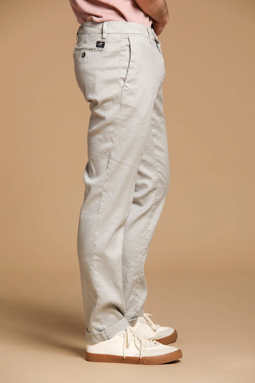 New York men's chino pants in linen and cotton twill regular fit sold by Mason's product image thumbnail 4