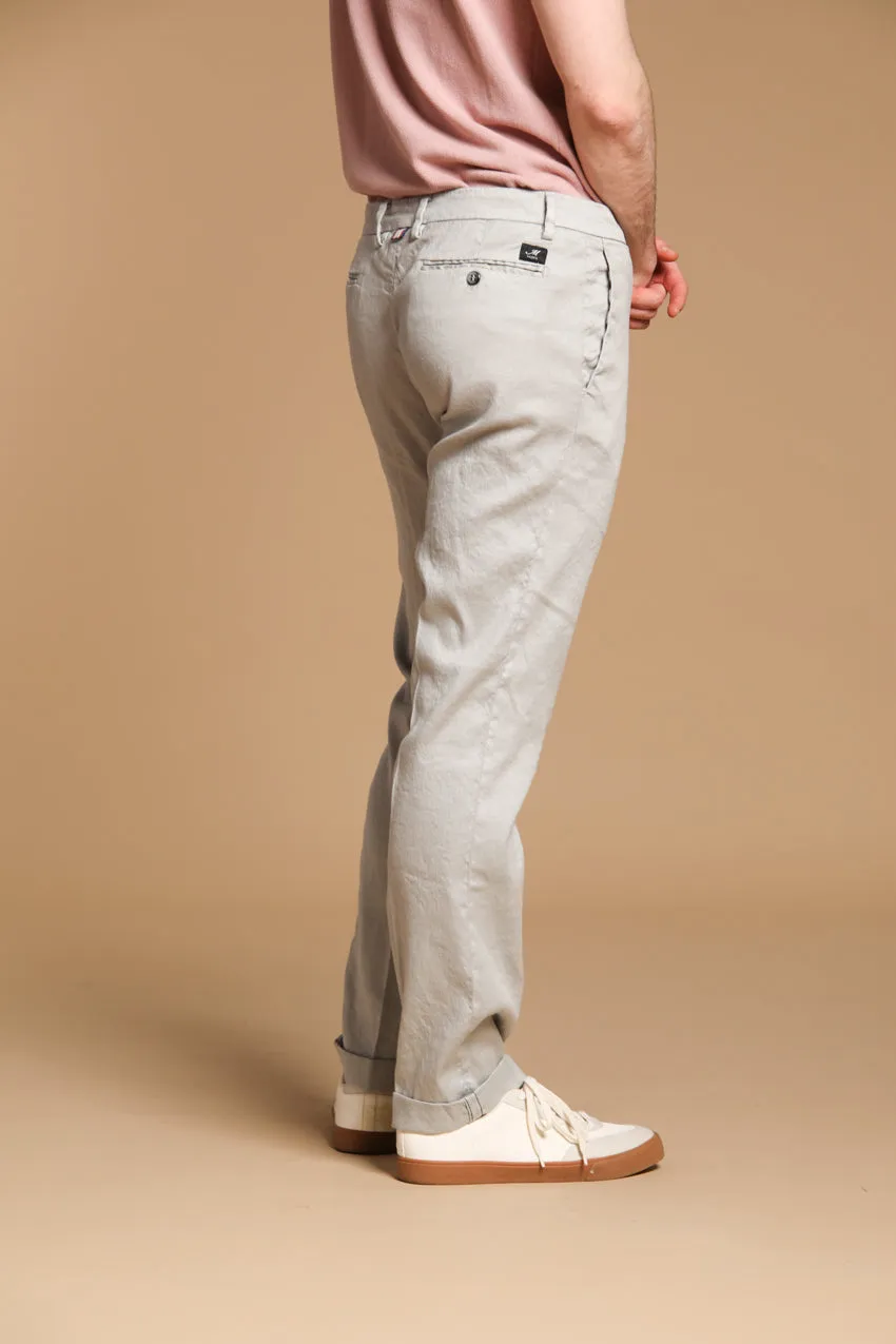 New York men's chino pants in linen and cotton twill regular fit sold by Mason's product image thumbnail 3