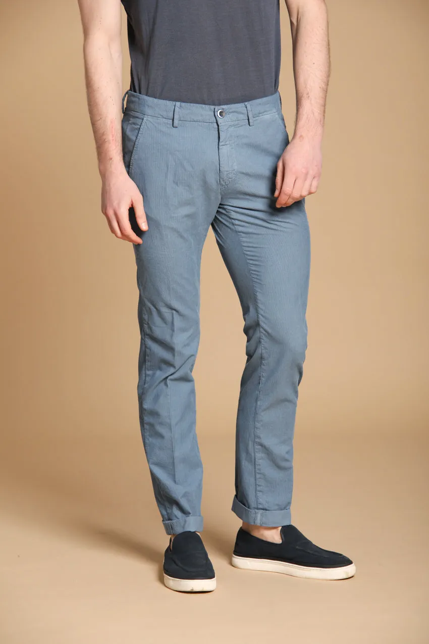 Torino men's chino pants tailored in light velvet slim fit sold by Mason's