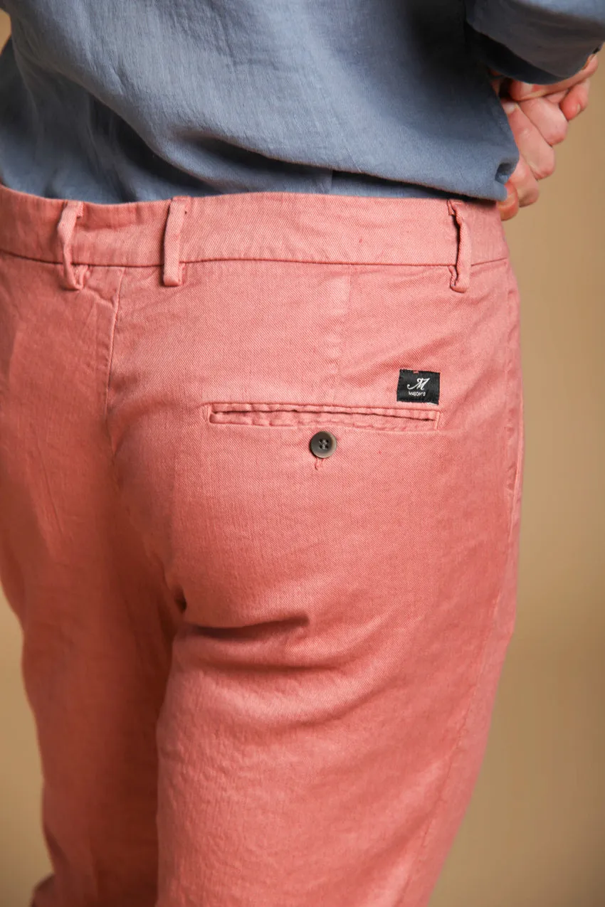 Torino men's chino pants in cotton and linen twill slim fit sold by Mason's product image thumbnail 2