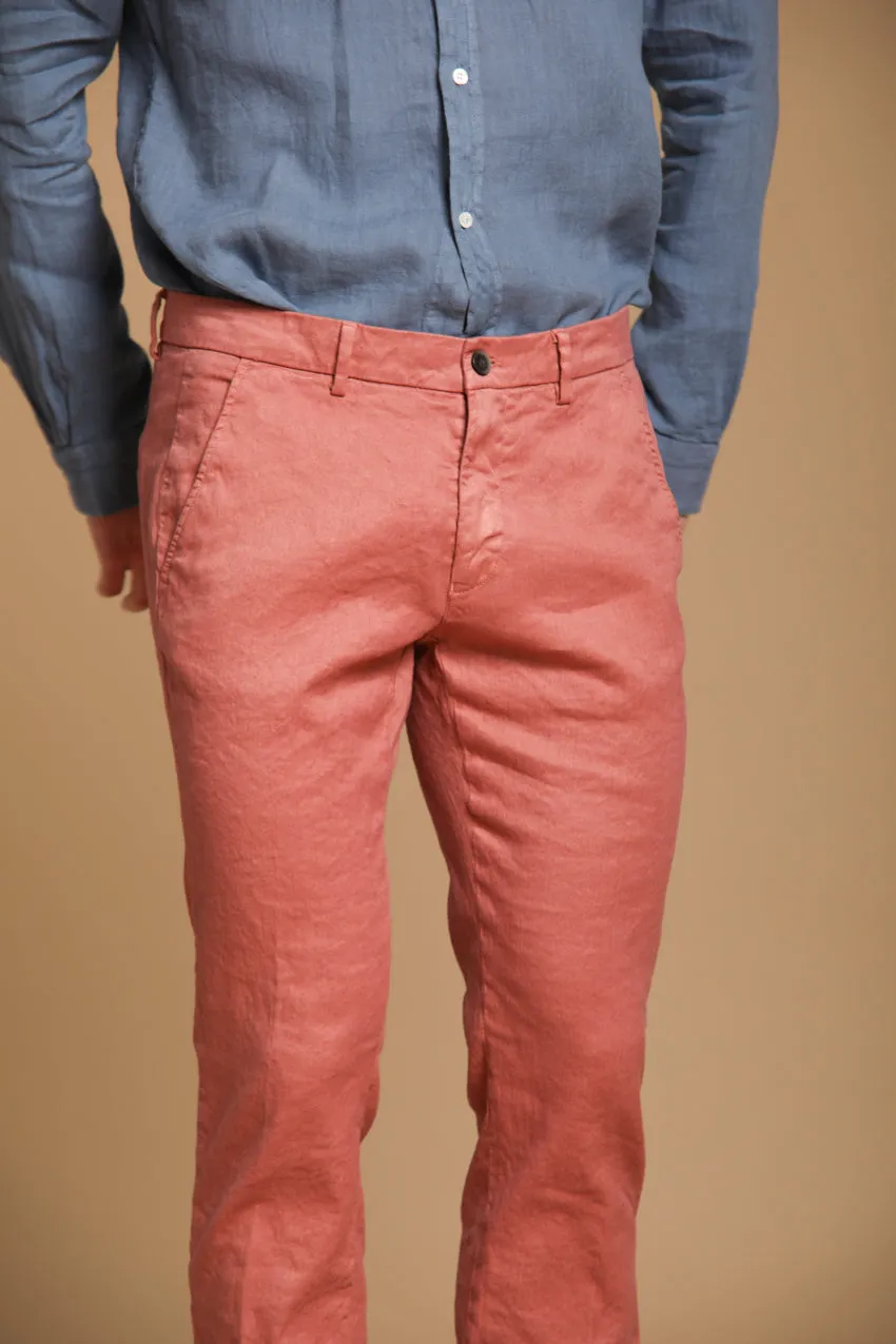 Torino men's chino pants in cotton and linen twill slim fit sold by Mason's product image thumbnail 5