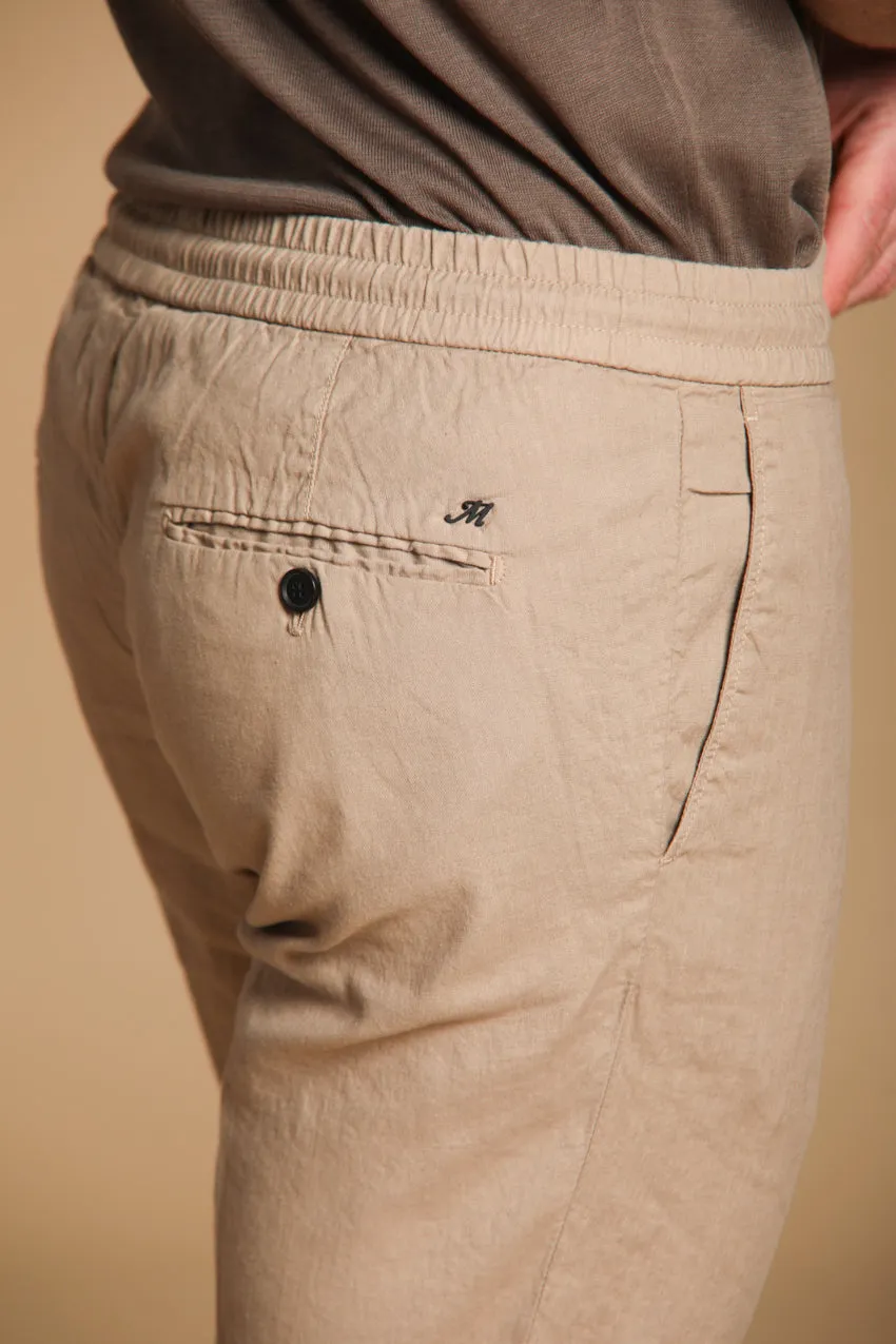 New York Sack men's chino pants in lightweight linen and cotton fabric regular fit sold by Mason's product image thumbnail 2