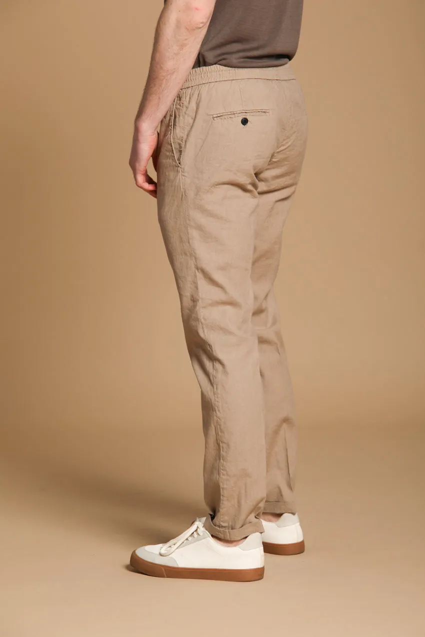 New York Sack men's chino pants in lightweight linen and cotton fabric regular fit sold by Mason's product image thumbnail 3
