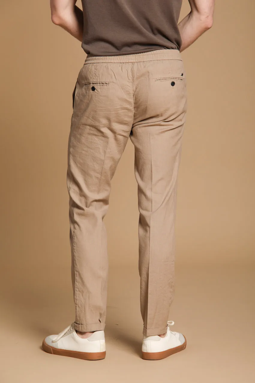 New York Sack men's chino pants in lightweight linen and cotton fabric regular fit sold by Mason's product image thumbnail 4