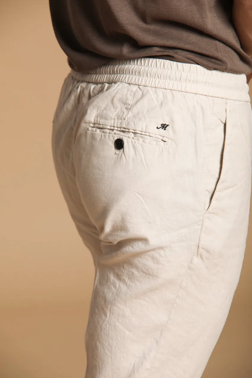 New York Sack men's chino pants in lightweight linen and cotton fabric regular fit sold by Mason's product image thumbnail 2