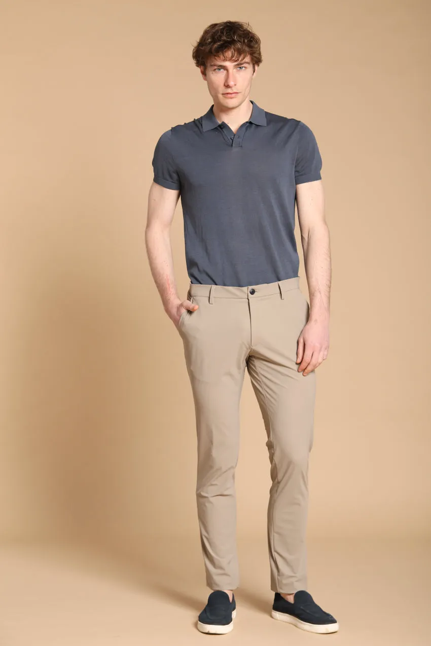 Milano Dynamic men's chino jogger pants in super technical jersey extra slim fit sold by Mason's