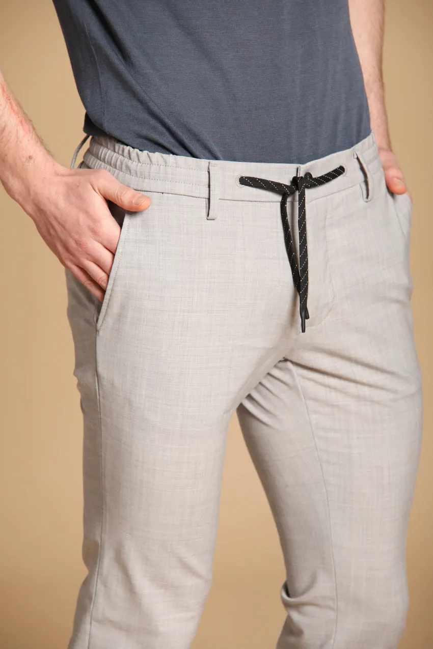 Milano Jogger men's jogger chino pants in travel wool extra slim fit sold by Mason's product image thumbnail 2