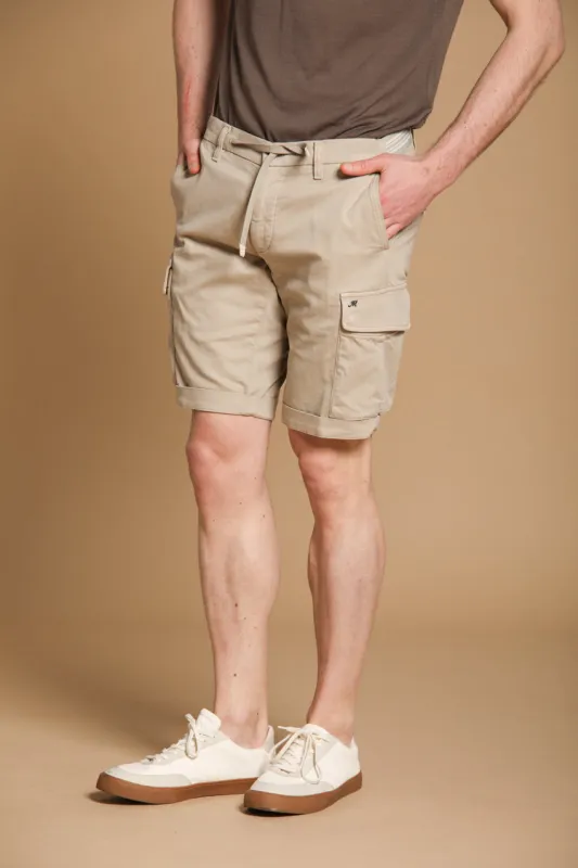 Chile Golf men's cargo jogger bermuda shorts in stretch jersey, Slim Fit sold by Mason's